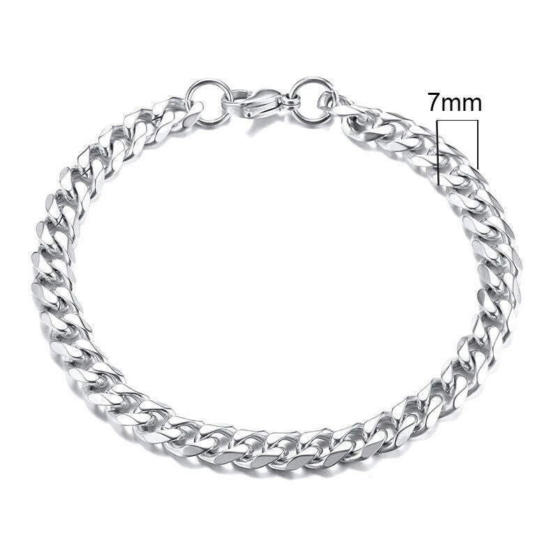 HABO 3–11 Mm Gold / Silber Armband Herren Casual Dick Kette Edelstahl Geschenk