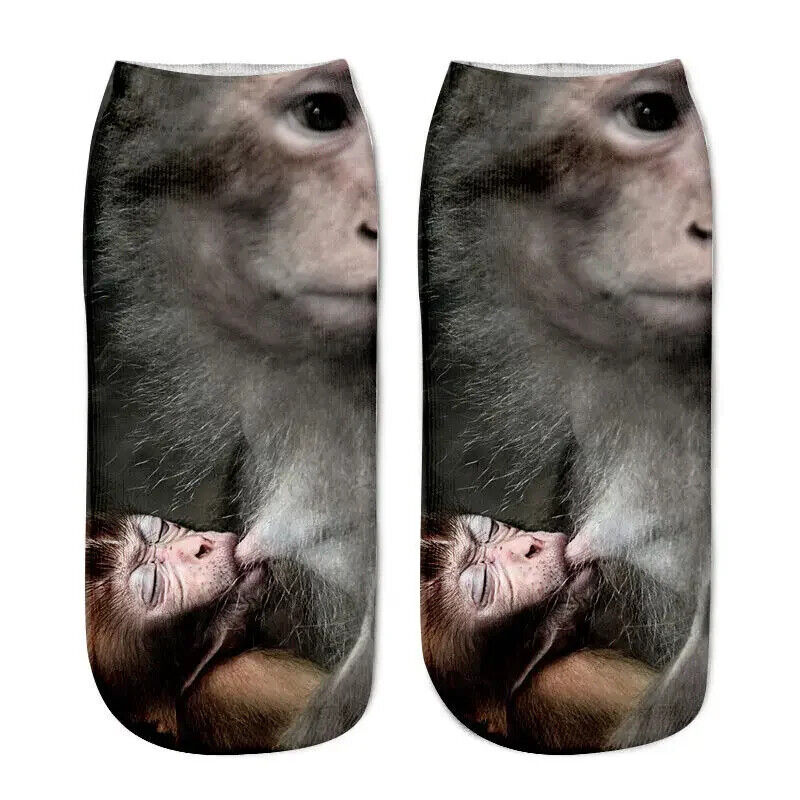HABO Baumwoll Socken Katzen Bären Design lustige Socken atmungsaktiv Geschenk