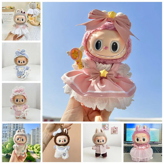 Nette Mini Plüsch Puppe Kleidung Outfit Zubehör für Idolpuppen