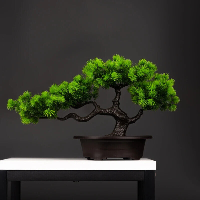 HABO 27 Cm Künstlicher Bonsai Pinien Baum Dekoration Einrichtung Tisch Deko