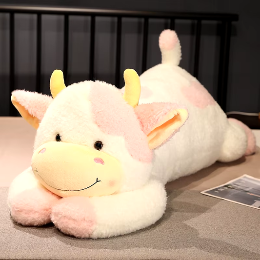 Milch Kuh Plüschtier Kuscheltier Spielzeug Stofftier 90 CM Schlaf Kissen Kinder