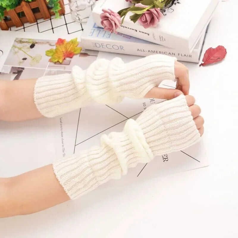 HABO 30 Cm Fingerlose Handschuhe Hand Stulpen Frauen Winter Warm Gestrickt Korea