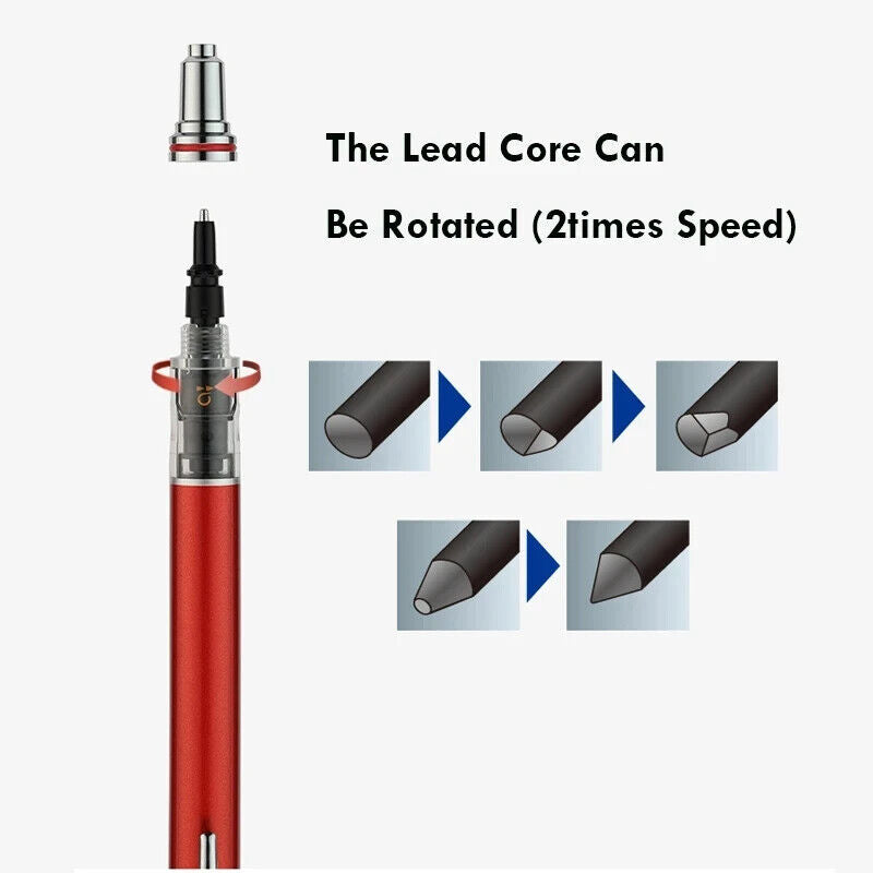 HABO Druckbleistift 0,5 mm – Automatische Rotation für Zeichnung & Schreiben