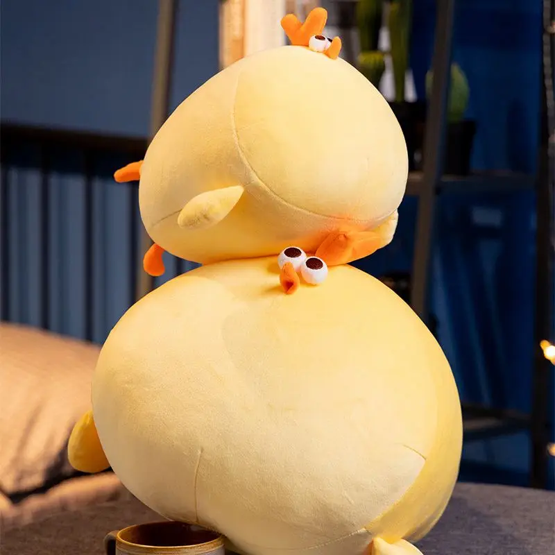 Squishy Gelb Küken Puppe Gefüllte Fettsäuren Weiche Huhn Tier Plüsch Spielzeug E