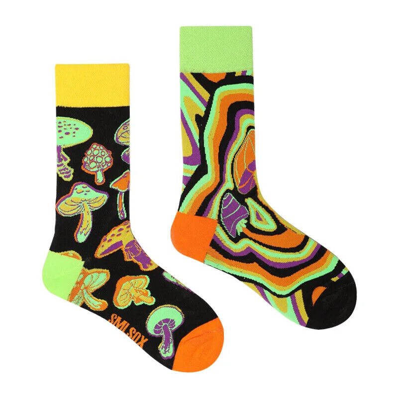 HABO 1 Paar Lustige Socken Ketchup Pommes Eis Noten Pilze Geschenk Mann Frauen