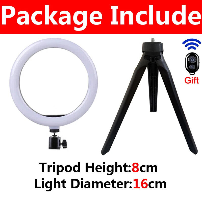 Ringlicht LED Selfie Ring Influencer Licht Gesicht Beleuchtung Helle Ring Lampe