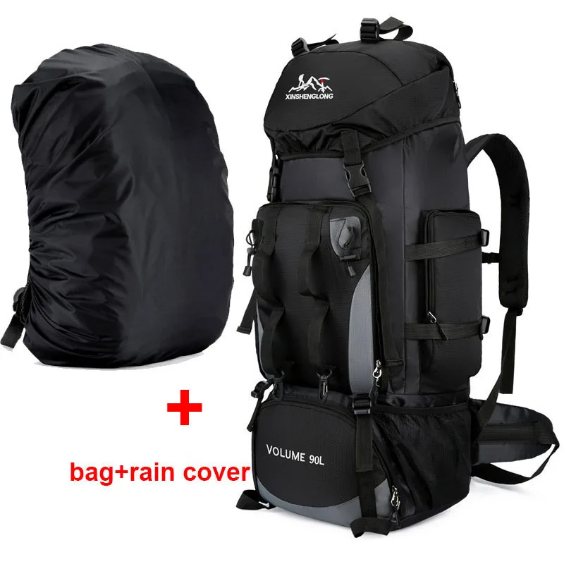 HABO 90L Wasserdicht Wandern Camping Rucksack Trekking Backpacking Groß Fächer