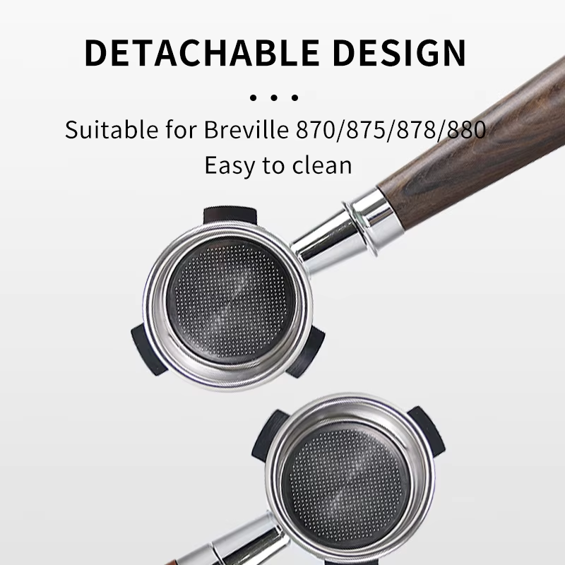 HABO 54 mm Kaffee-Siebträger ohne Boden Ersatzfilterkorb