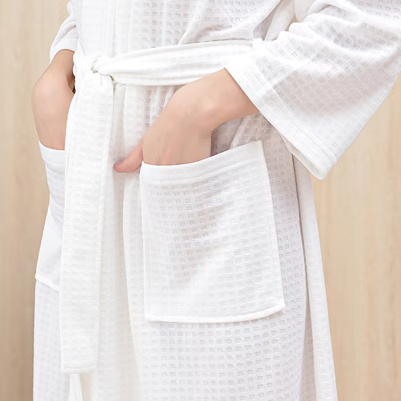 HABO Bademantel Damen Herren Frottee Warm Kuschelig Weich Baden Schwimmen Dusche
