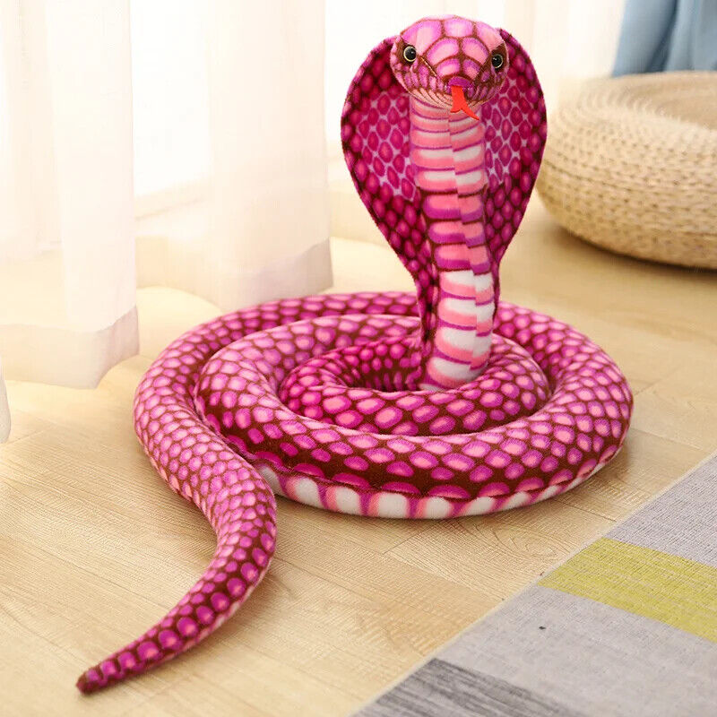 HABO 80/170/240cm Cobra Schlange Plüschtier Kuscheltier Riesig Geschenk Kinder