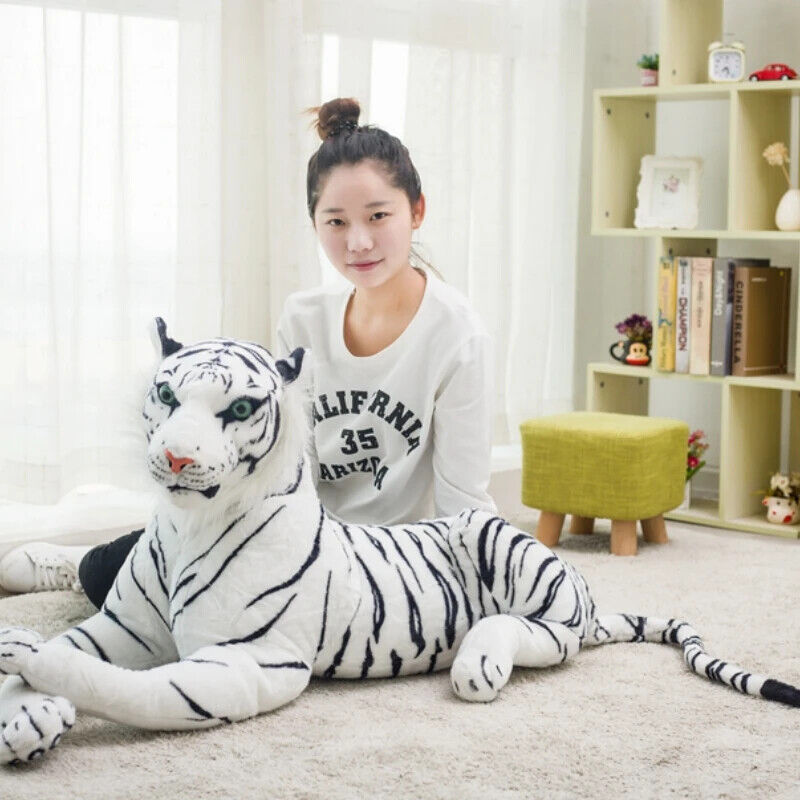 HABO 120cm Tiger Plüschtier Liegend Kuscheltier Riesig Geschenk Realistisch Kind