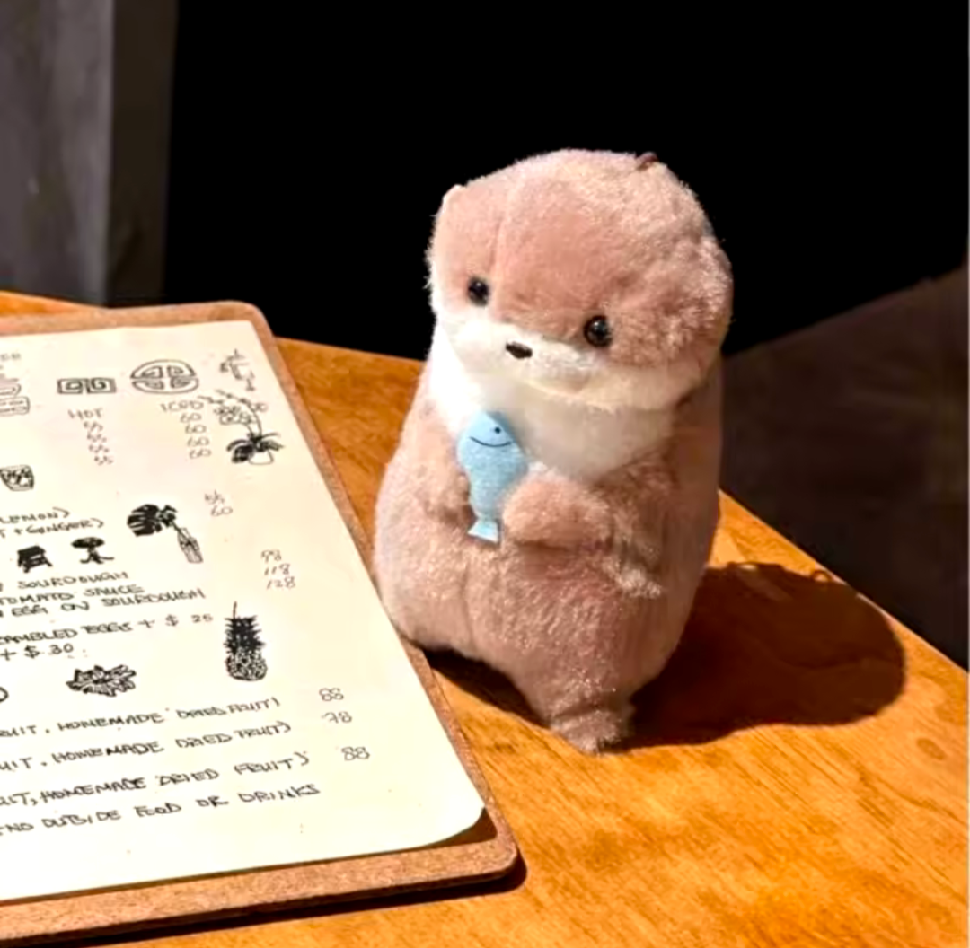süßer Otter Schlüsselanhänger Plüsch Anhänger für Schlüssel und Rucksack 11cm