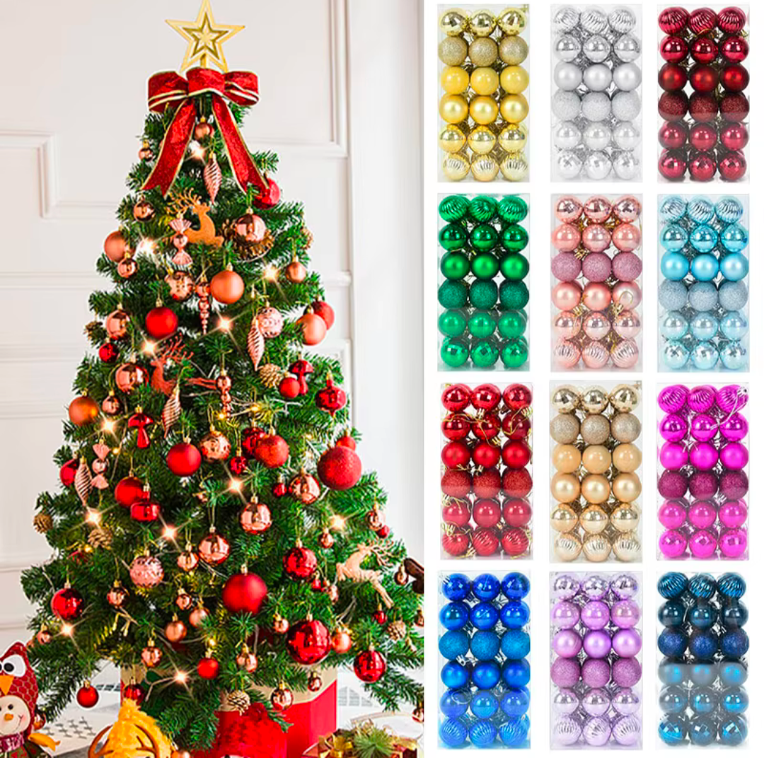 Weihnachtskugeln Christbaumkugeln Schmuck Wihnachten Baum Dekoration 36 Stück