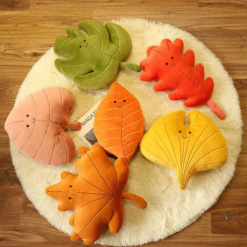 HABO Ahorn Blatt Plüsch Kissen Kanada Baum Blatt Geschenk Riesig Orange Herbst