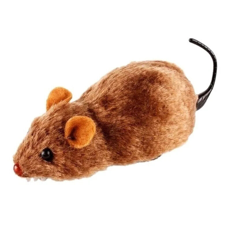 Rennende Maus Katzenspielzeug Lebensechte Plüsch Maus fahrend Ratte Spielzeug