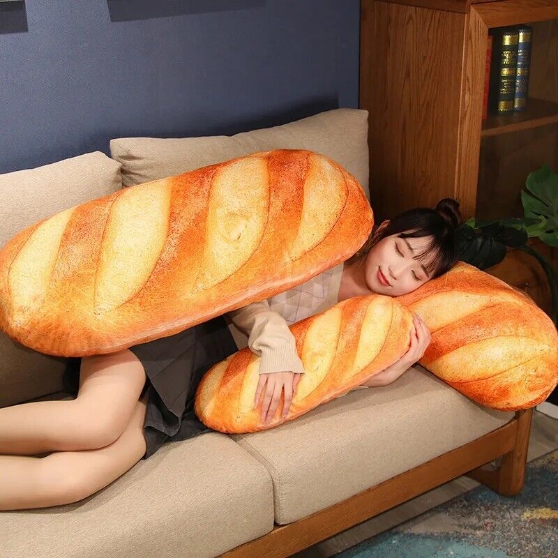 Baguette Plüschtier 70cm Riesig Groß Stofftier Französisch Geschenk Realistisch