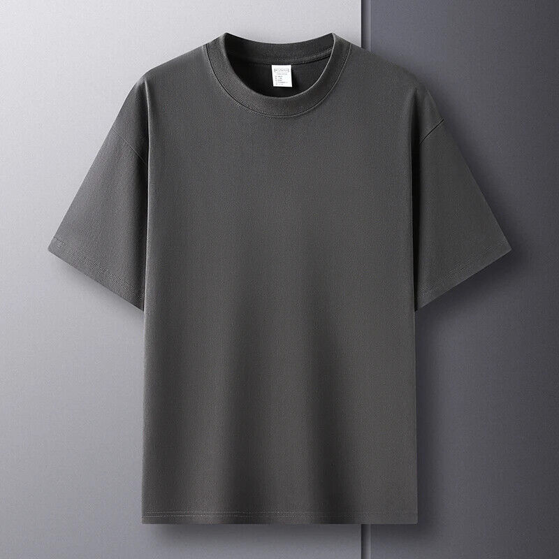 HABO Baumwolle Herren T-Shirt – Sommer High-End Marke Rundhals , Atmungsaktiv