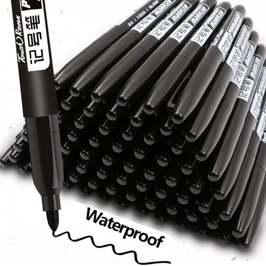 HABO 6-teiliger Permanentmarker Set für Zeichnungen Wasserdichte Tinte