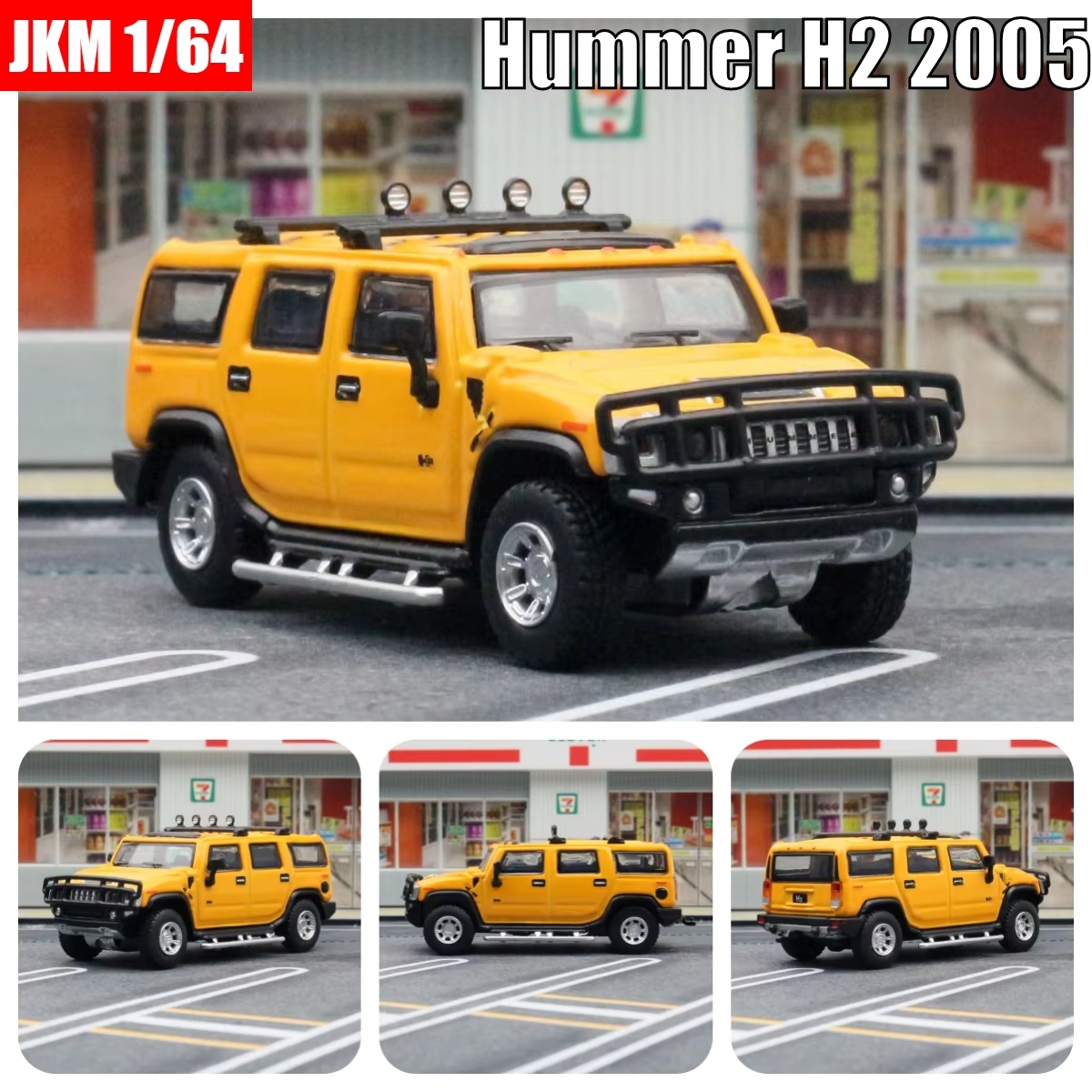 HABO 1:64 Hummer H2 Miniatur Modell Nachbildung SUV Sammeln Auto Amerikanisch