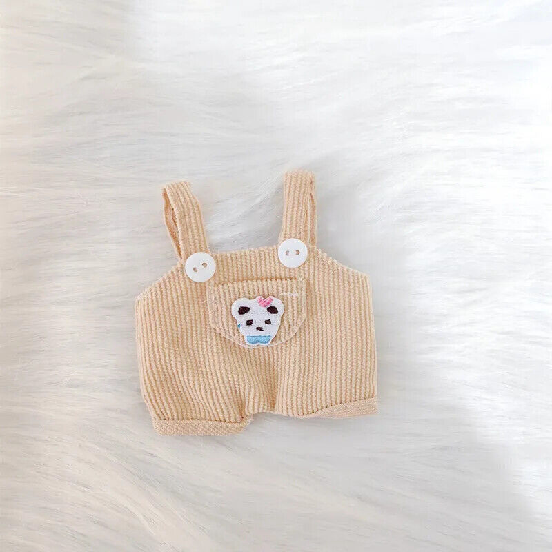 Puppenkleider für 17 cm Baumwoll-Idolpuppen – Prinzessinnenkleid und Overalls