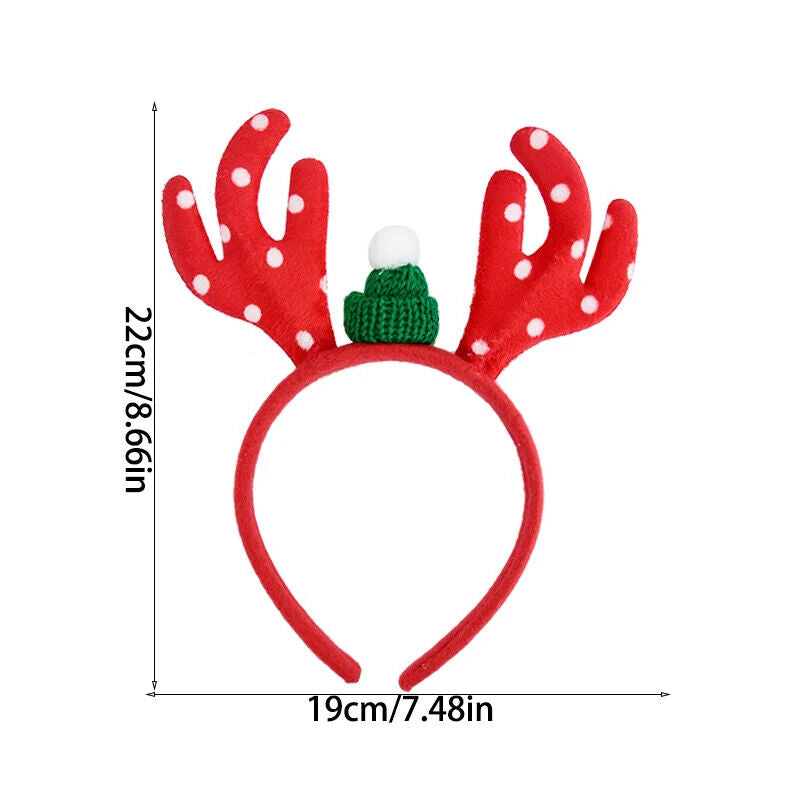 Weihnachten Stirnband Dekoration Weihnachtsmann Lustig Elch Xmax Baum Haarschmuc