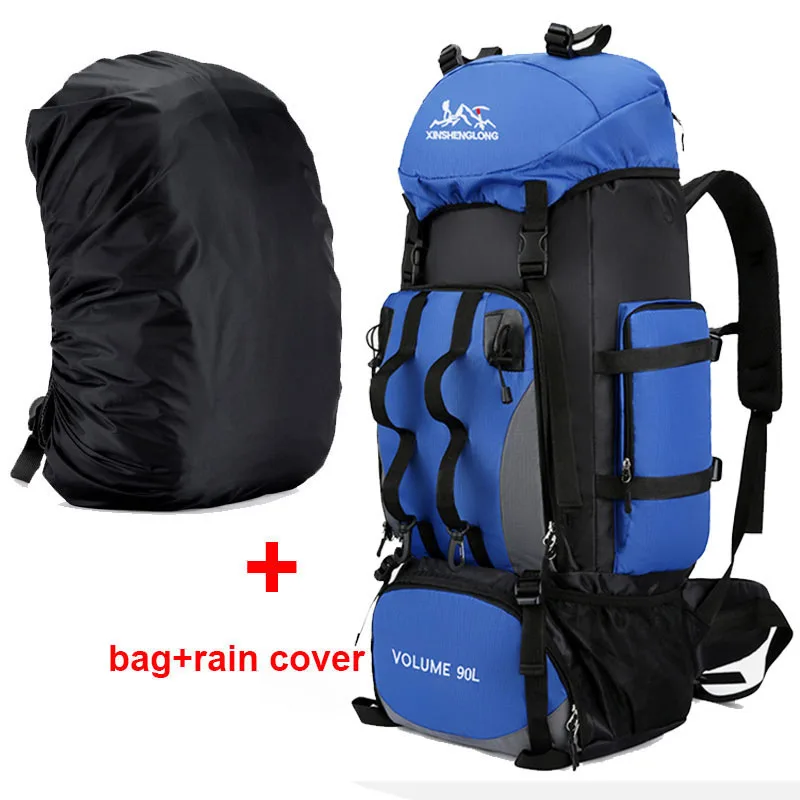 HABO 90L Wasserdicht Wandern Camping Rucksack Trekking Backpacking Groß Fächer
