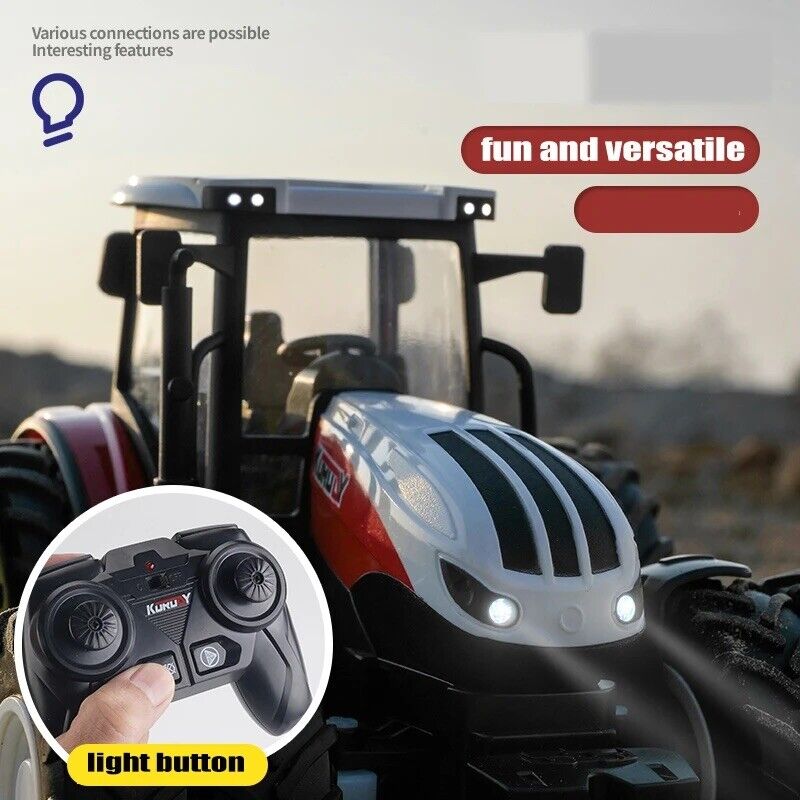 Ferngesteuerter Traktor Landwirtschaft RC Spielzeug Kinder Jungen Fernbedienung