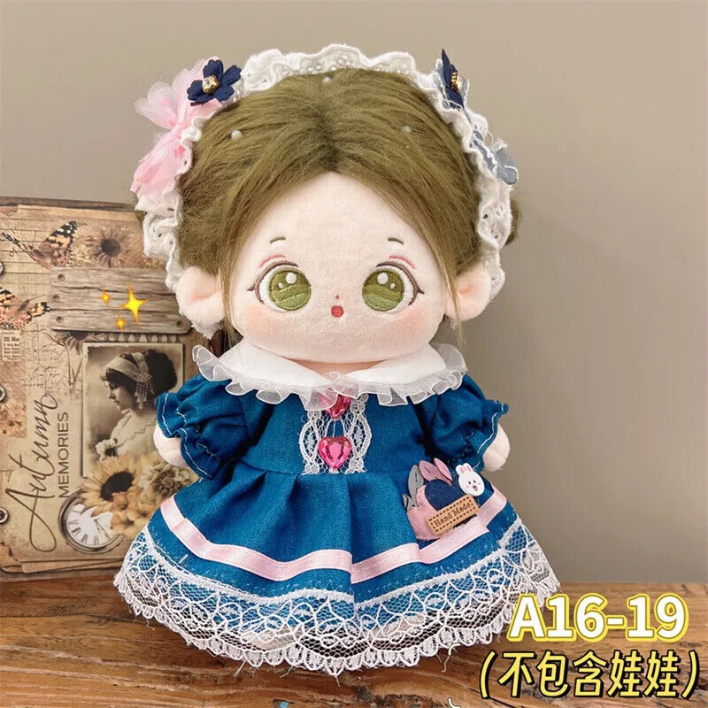 Prinzessinnenkleid für 20 cm Idol-Puppen – Zubehör für Super-Star-Plüschpuppen