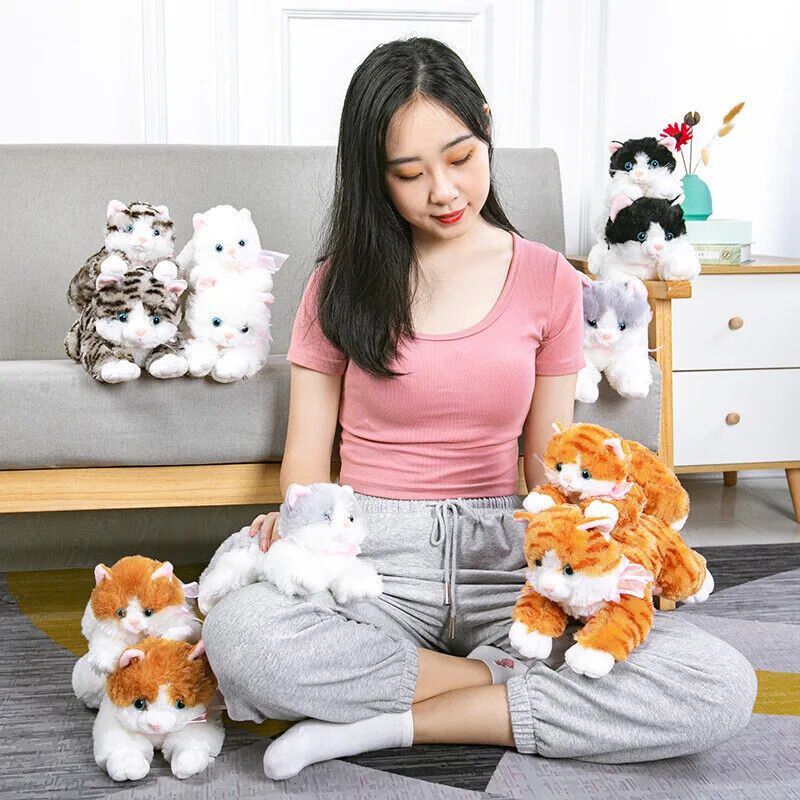 Katzen-Plüschtiere mit Sound! Plüsch Spielzeug Katze Puppe Geschenke für Kinder
