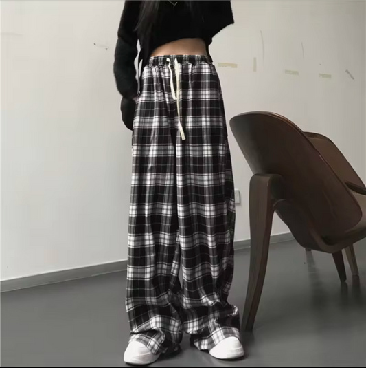 Oversized Jogginghose Schlafhose Schlafanzug Hose Casual Baggy Hip Hop Damen