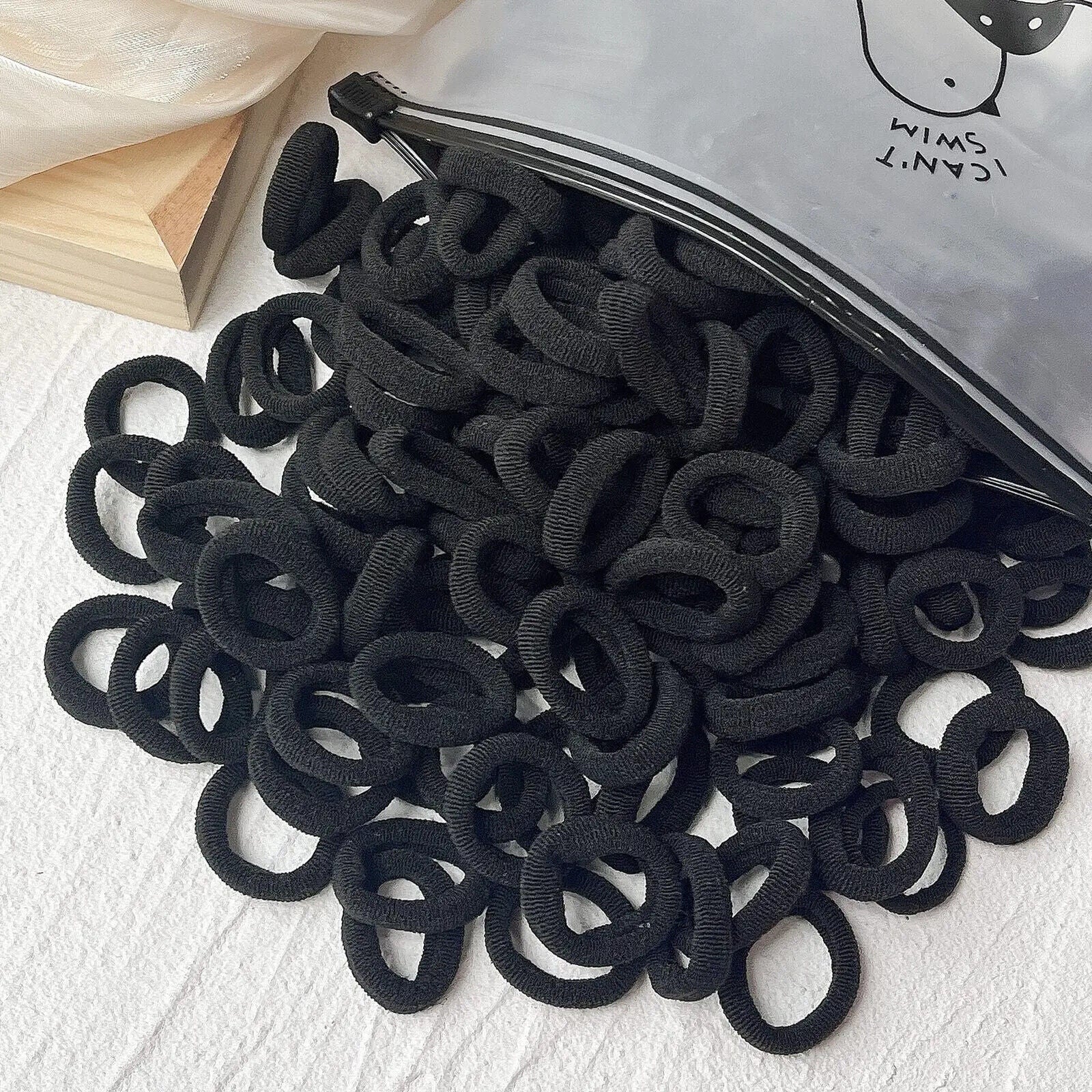 HABO 20/50 Stück Haargummi Elastisch Basic Bunt Gemischt Blau Rot Styling Haare