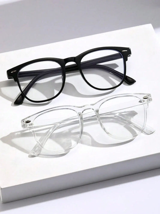 HABO Unisex Quadratische Rahmen – Trendy Anti-Blau Licht Brille mit Gläsern