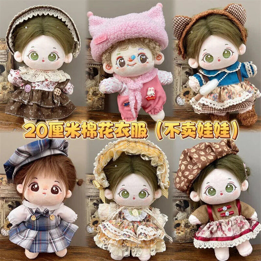 Prinzessinnenkleid für 20 cm Idol-Puppen – Zubehör für Super-Star-Plüschpuppen