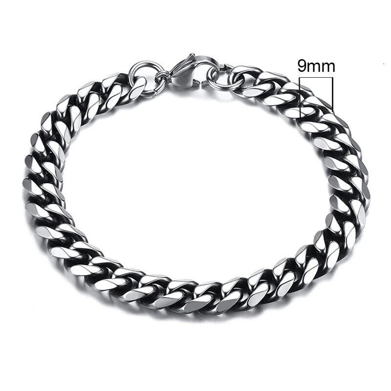 HABO 3–11 Mm Gold / Silber Armband Herren Casual Dick Kette Edelstahl Geschenk