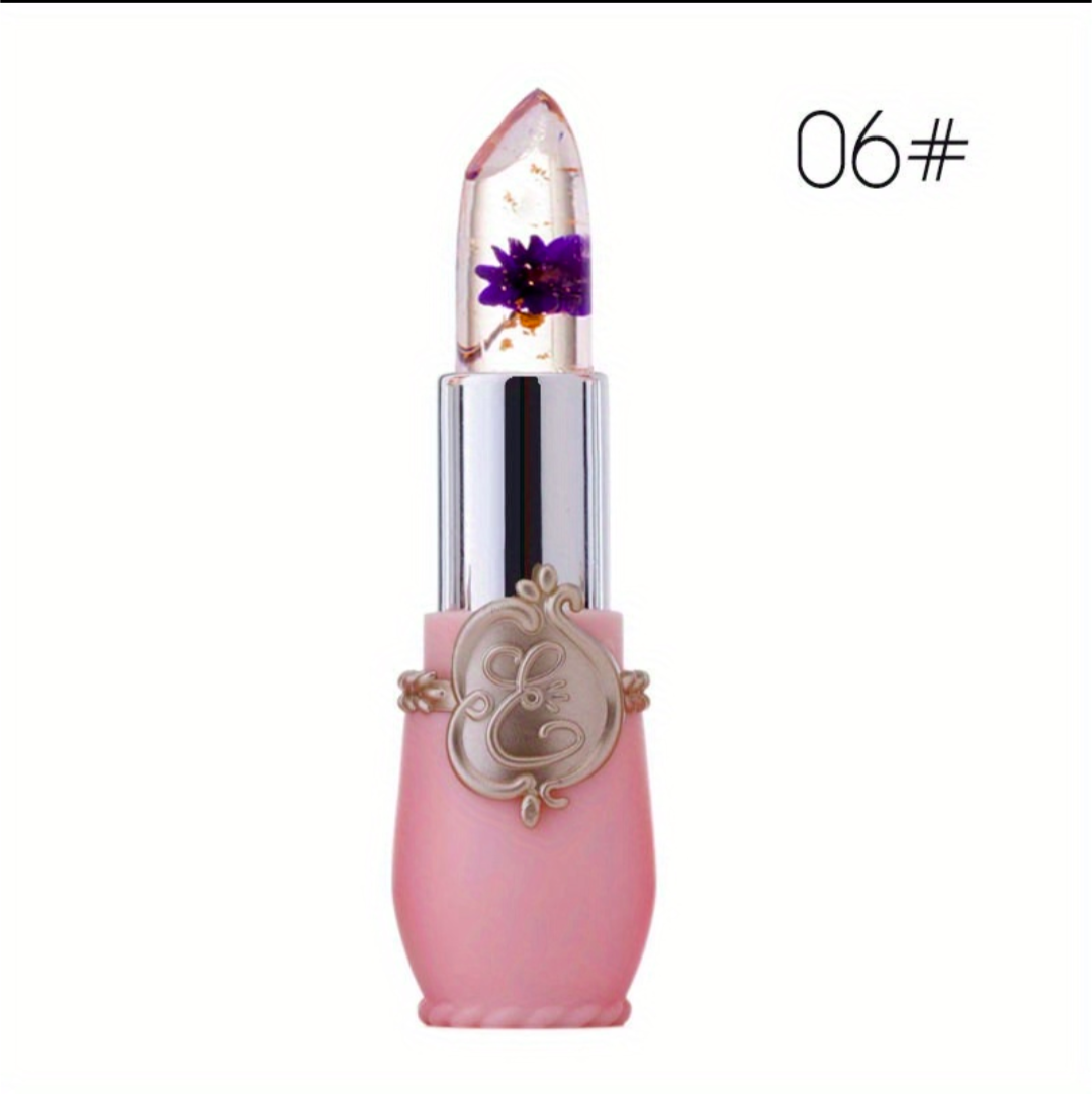 Lippenstift mit Blume mehrfarbig Feuchtigkeit Stift Mädchen