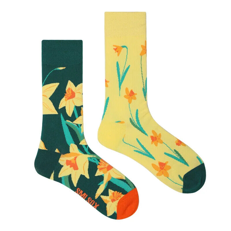 HABO 1 Paar Lustige Socken Ketchup Pommes Eis Noten Pilze Geschenk Mann Frauen