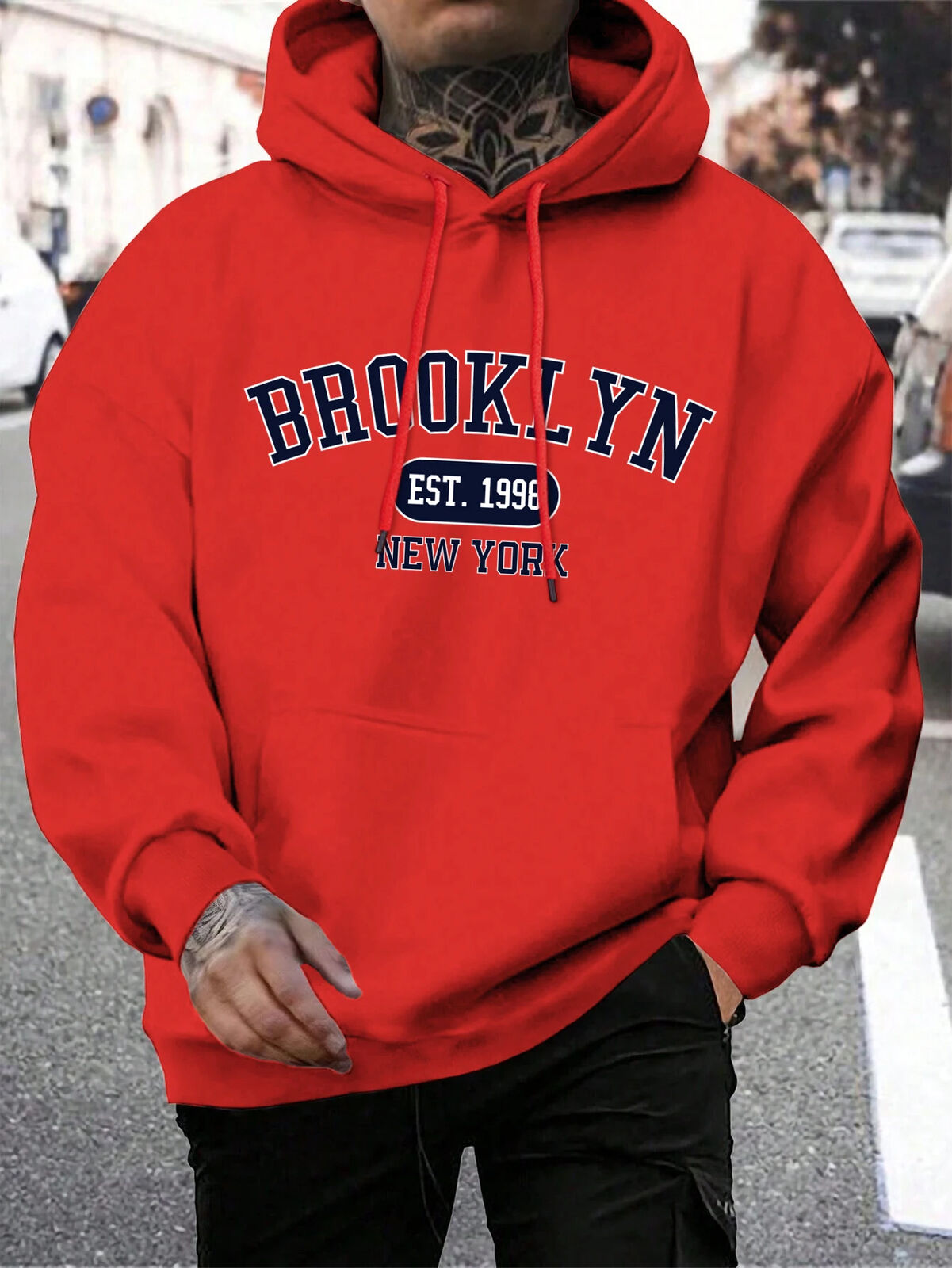 HABO Brooklyn New York Männer Hoodie – Oversize Hoody, Mode Trainingsanzug