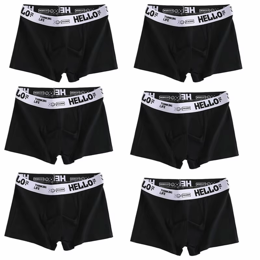 6 Stück Herren Unterwäsche Boxershorts Männer Baumwolle Unterhose Atmungsaktiv
