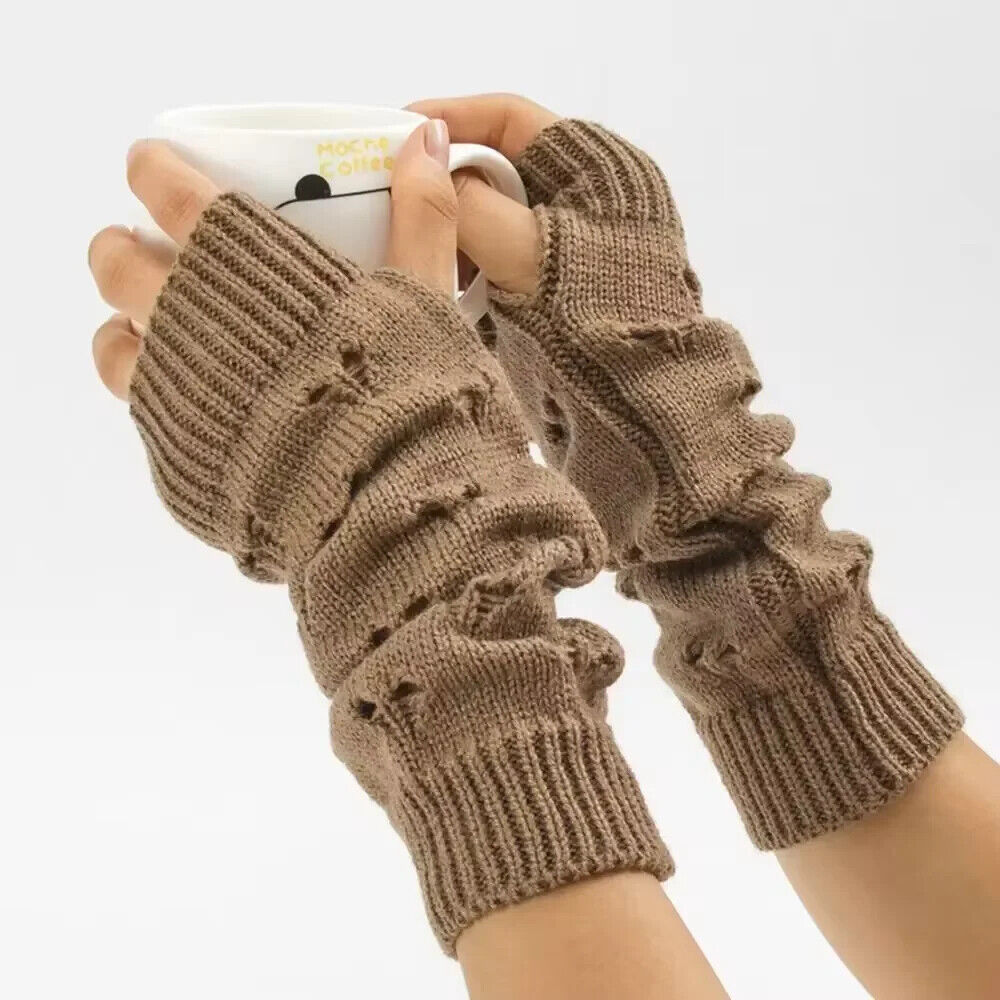 HABO 30 Cm Fingerlose Handschuhe Hand Stulpen Frauen Winter Warm Gestrickt Korea