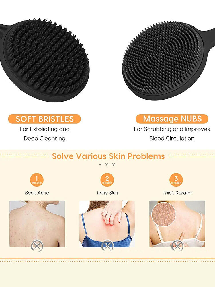 HABO Badebürste Mit Langem Griff Rücken Kratzer Massage Werkzeug Langer Griff