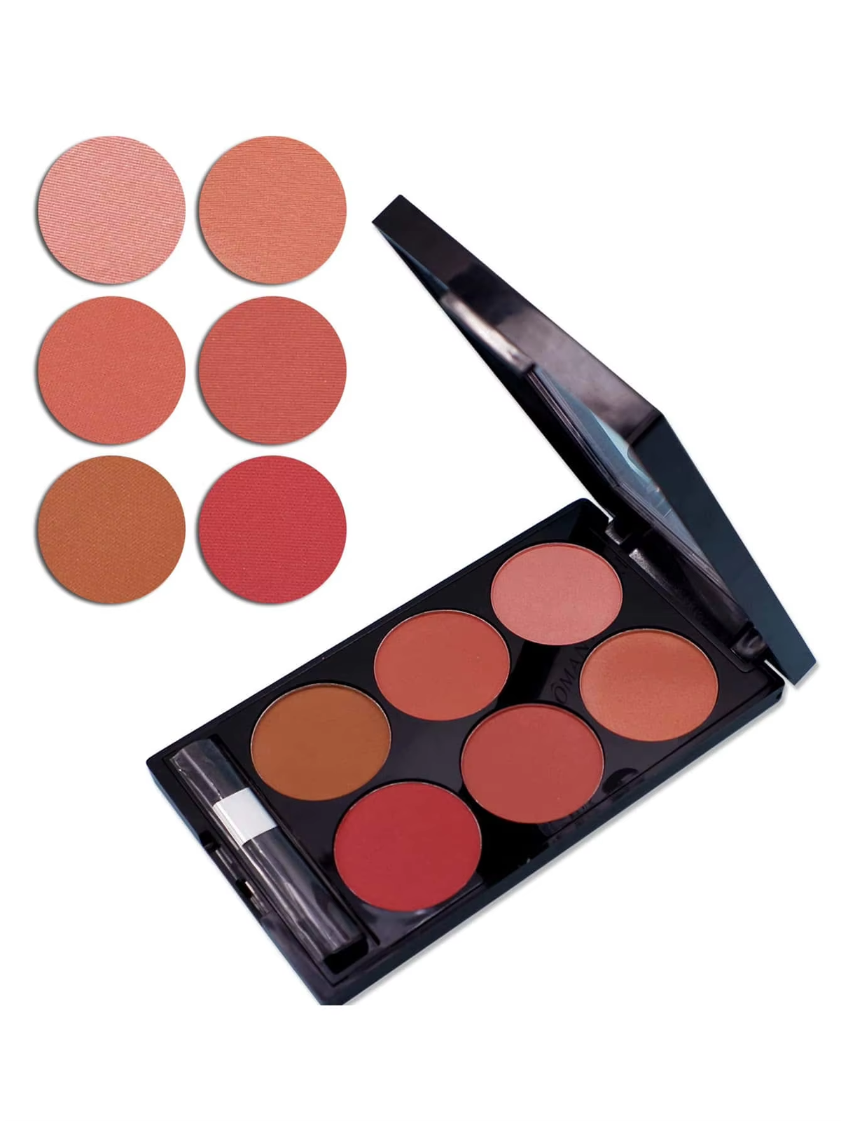 HABO 6-Farben Rouge und Konturierung Palette Matte Puder Make-up-Palette