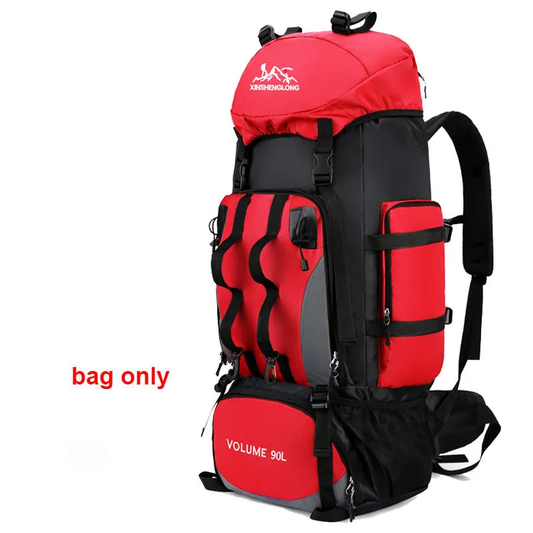 HABO 90L Wasserdicht Wandern Camping Rucksack Trekking Backpacking Groß Fächer