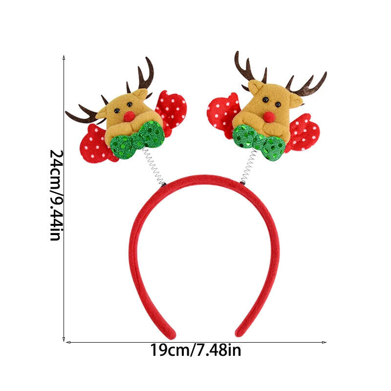 Weihnachten Stirnband Dekoration Weihnachtsmann Lustig Elch Xmax Baum Haarschmuc