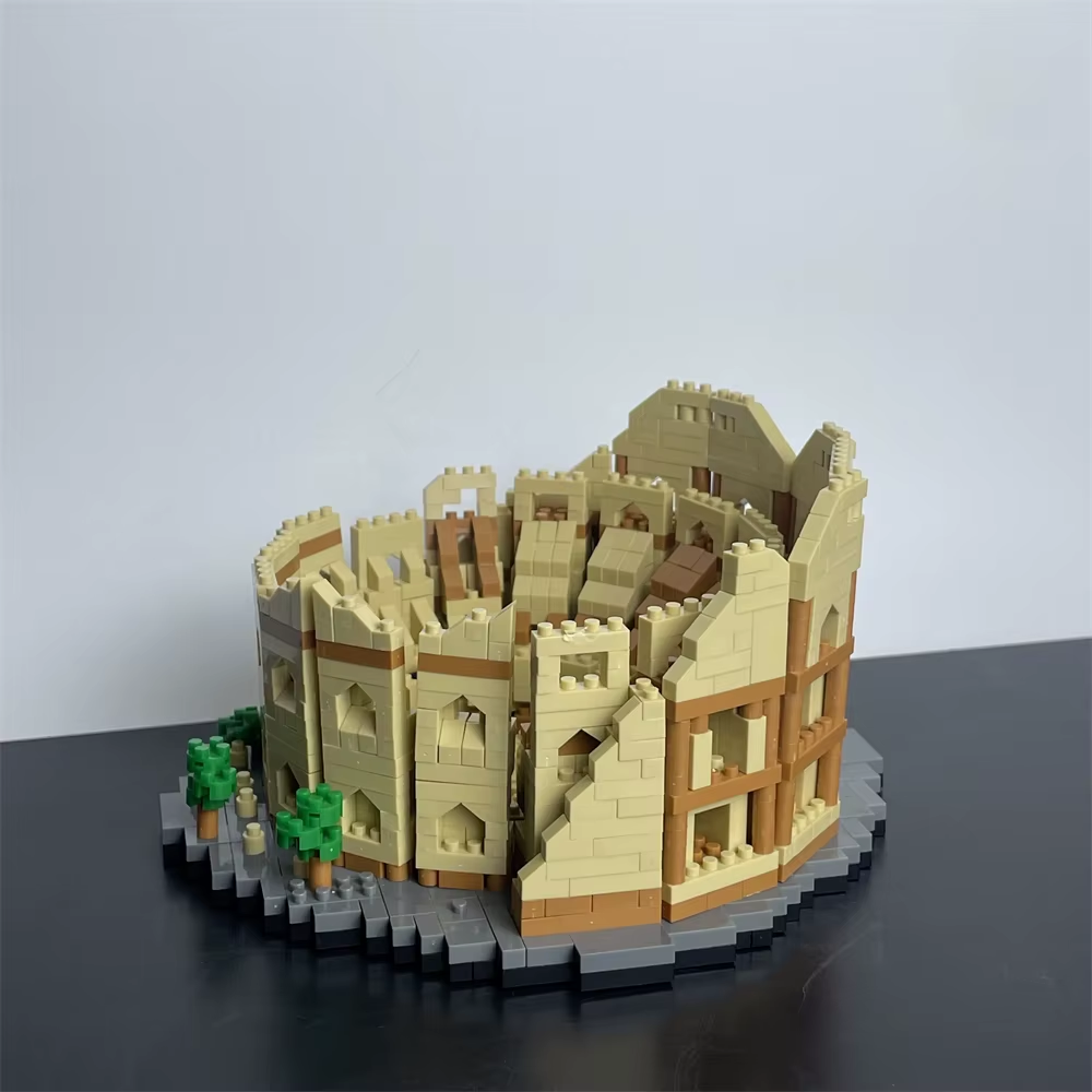 HABO Bausteine Sehenswürdigkeiten Realistisch Kolosseum Eiffel Turm Louvre Pisa