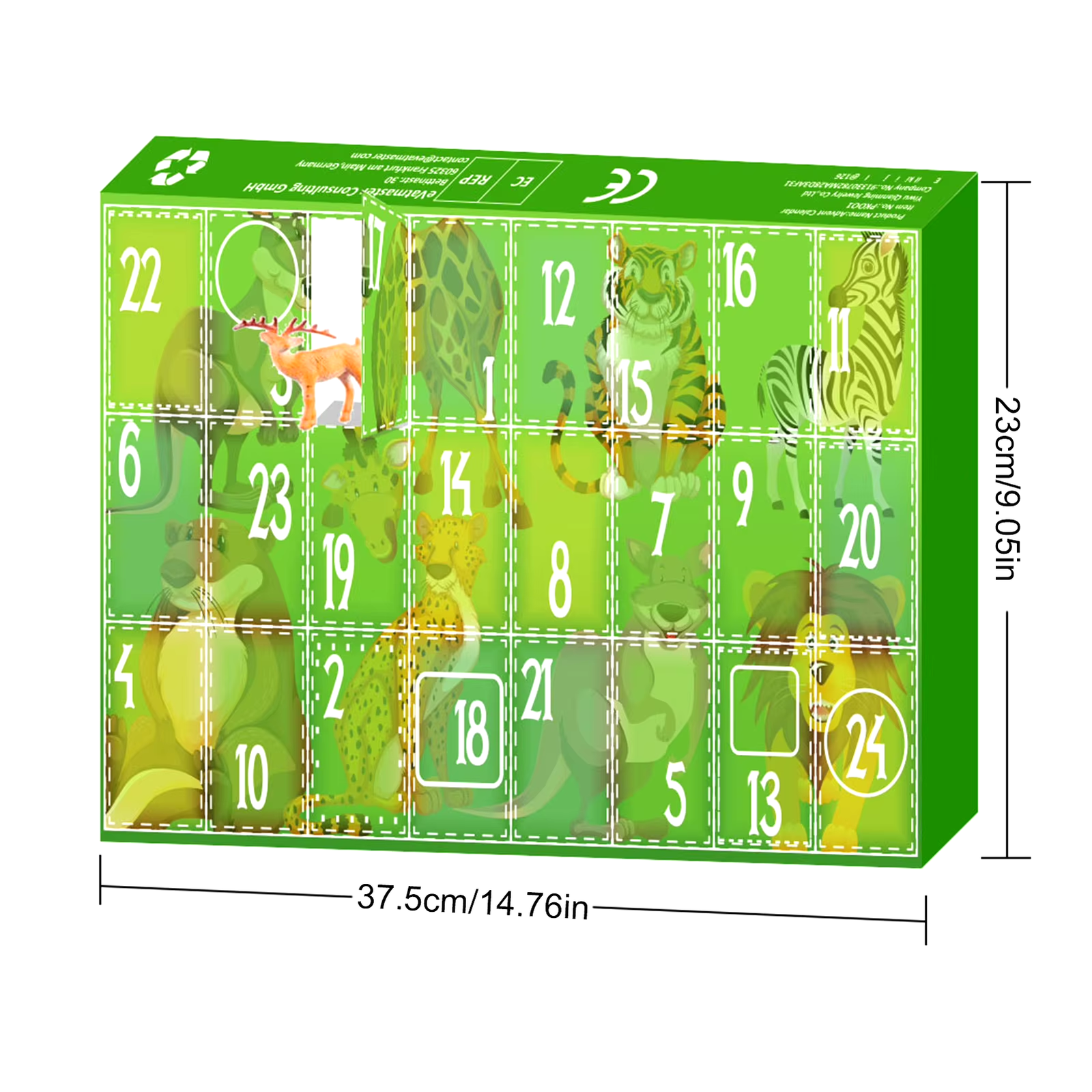 HABO Adventskalender Tierspielzeug Mini Tierfiguren Geschenk Paket Tiere Zoo