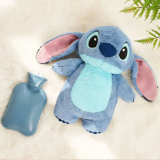 Lilou & Stitch Spielzeug Blauer Hase/Bär Kuscheltier Plüschtier Wärmeflasche