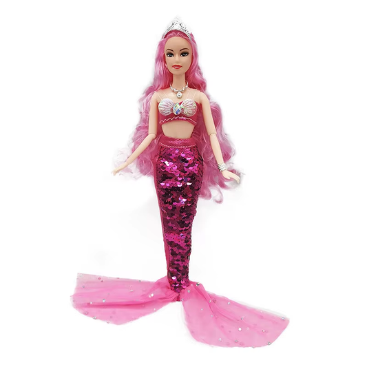 Meerjungfrauen Puppe 30cm Figur Beweglich Geschenk Mädchen Anziehpuppe Haare