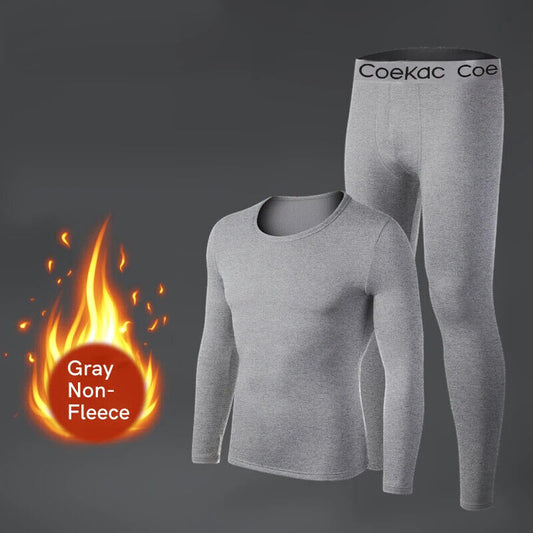 HABO Thermo-Unterwäsche für Männer Long mit Fleece-Fütterung, SportBasis-Schicht