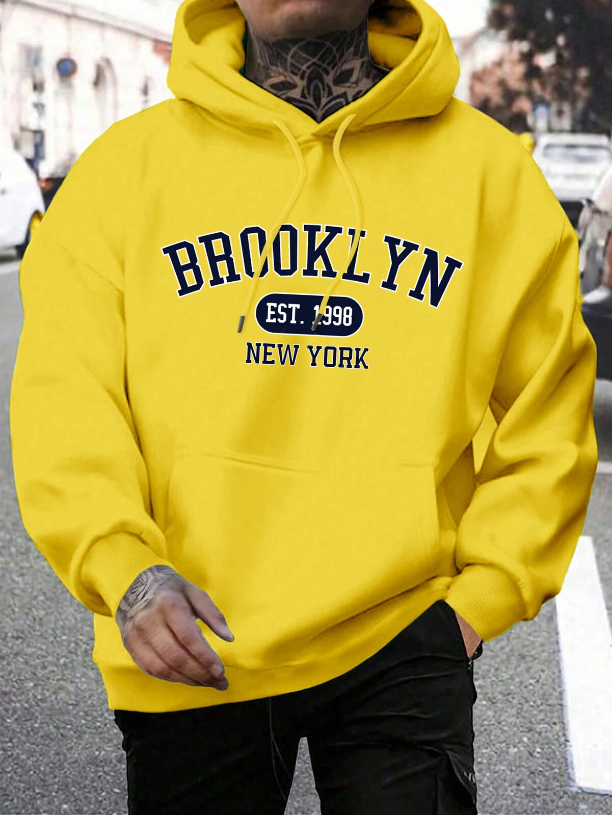 HABO Brooklyn New York Männer Hoodie – Oversize Hoody, Mode Trainingsanzug