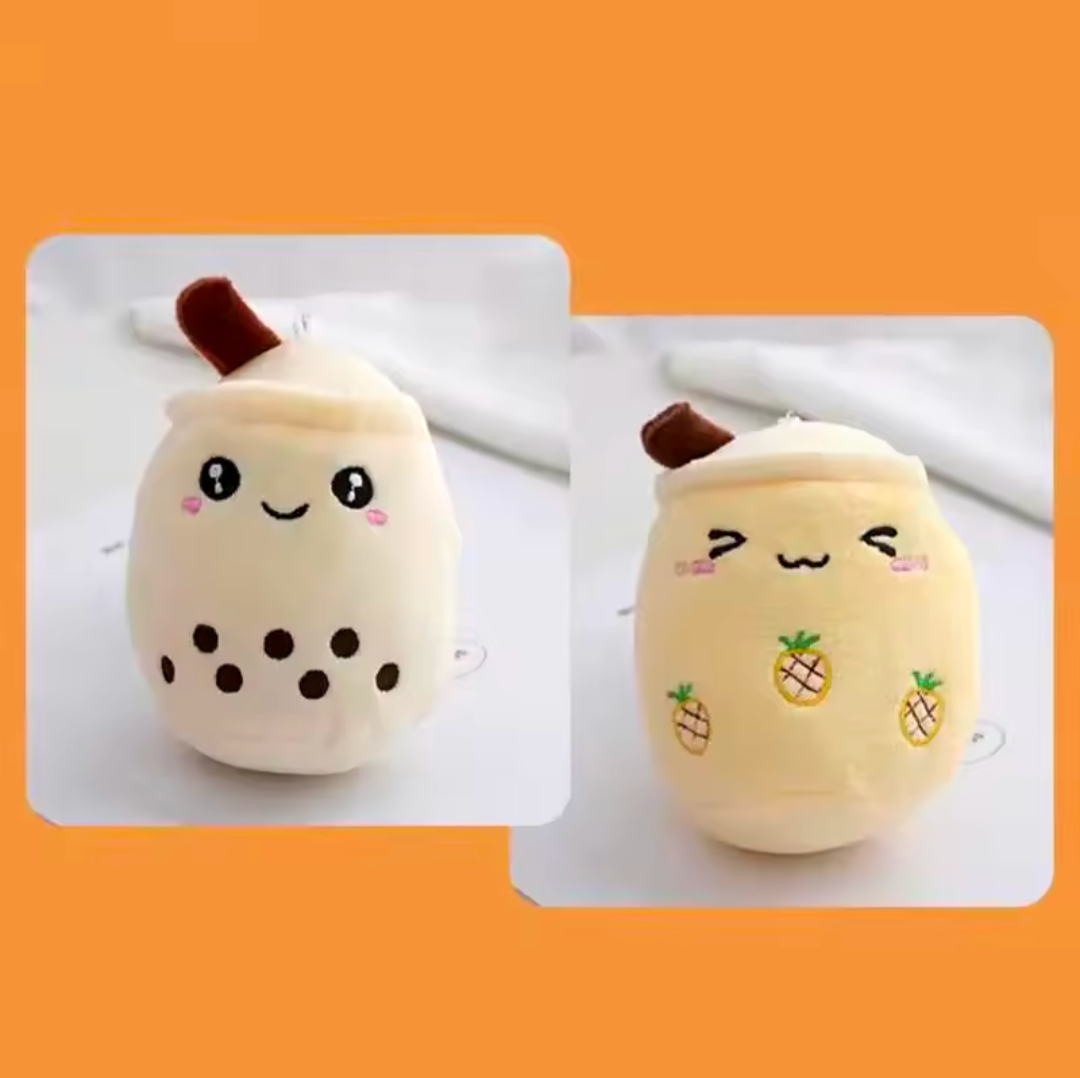 Bubble Tea Plüsch Schlüsselanhänger süßer Milk Tea Anhänger